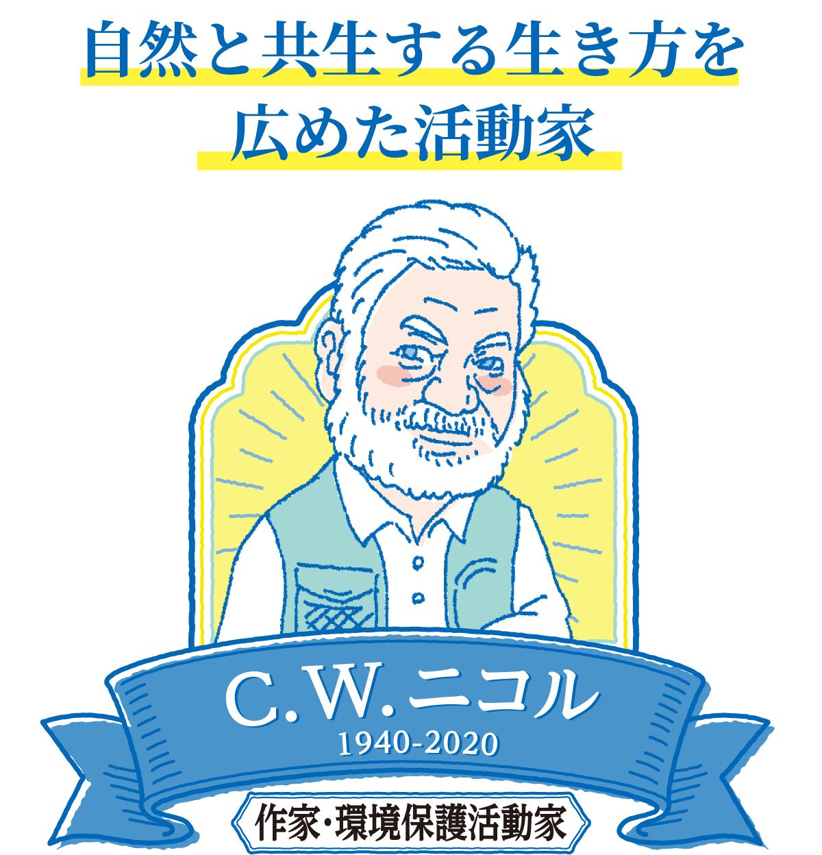 自然と共生する生き方を広めた活動家　C.W.ニコル
